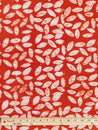 F-COT323-Leaf-Artisanal-Cotton-Batik-Red-White-Core-Fabrics-ruler