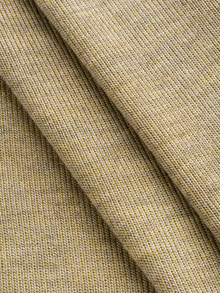 Tricot léger pour chandails fin de rouleau — citron chiné