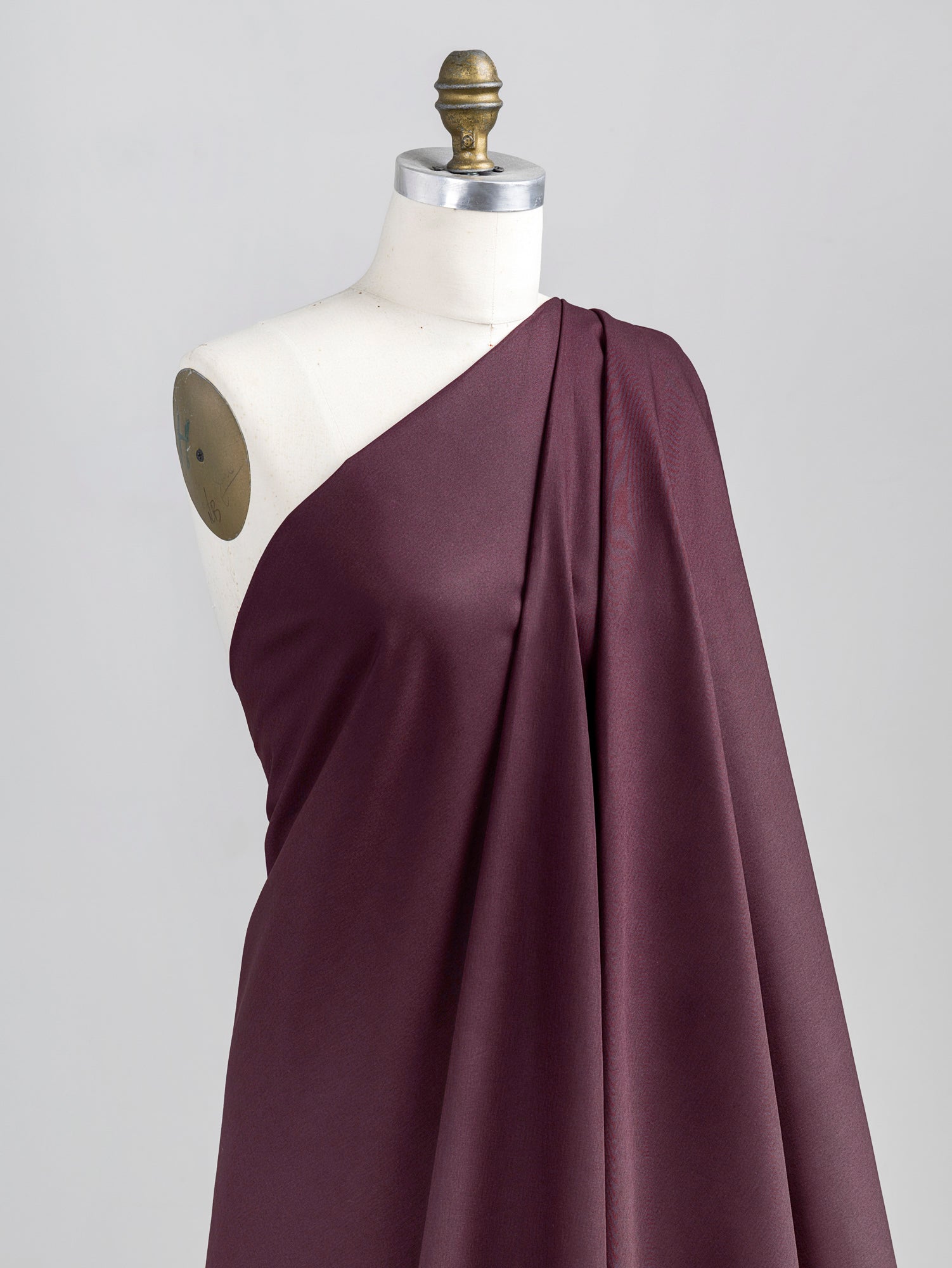 F-COT137-029-Lightweight-Silky-Cotton-Poplin-Burgundy-Core-Fabrics-draped