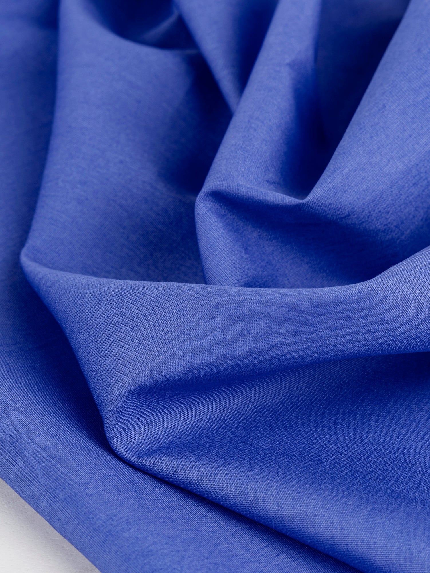 Lightweight Silky Cotton Poplin - Cerulean Blue | Core Fabrics