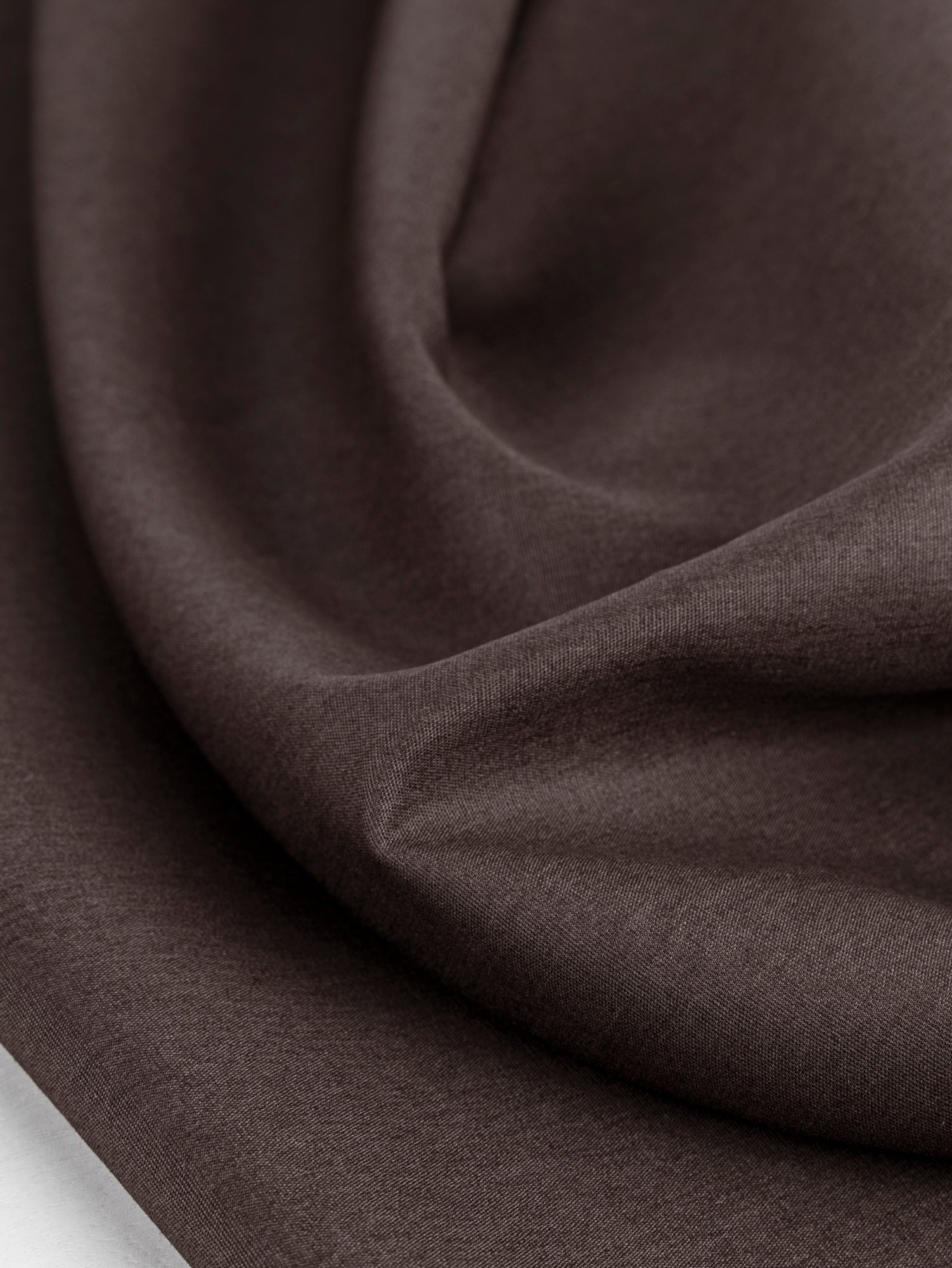 Lightweight Silky Cotton Poplin - Chocolate | Core Fabrics