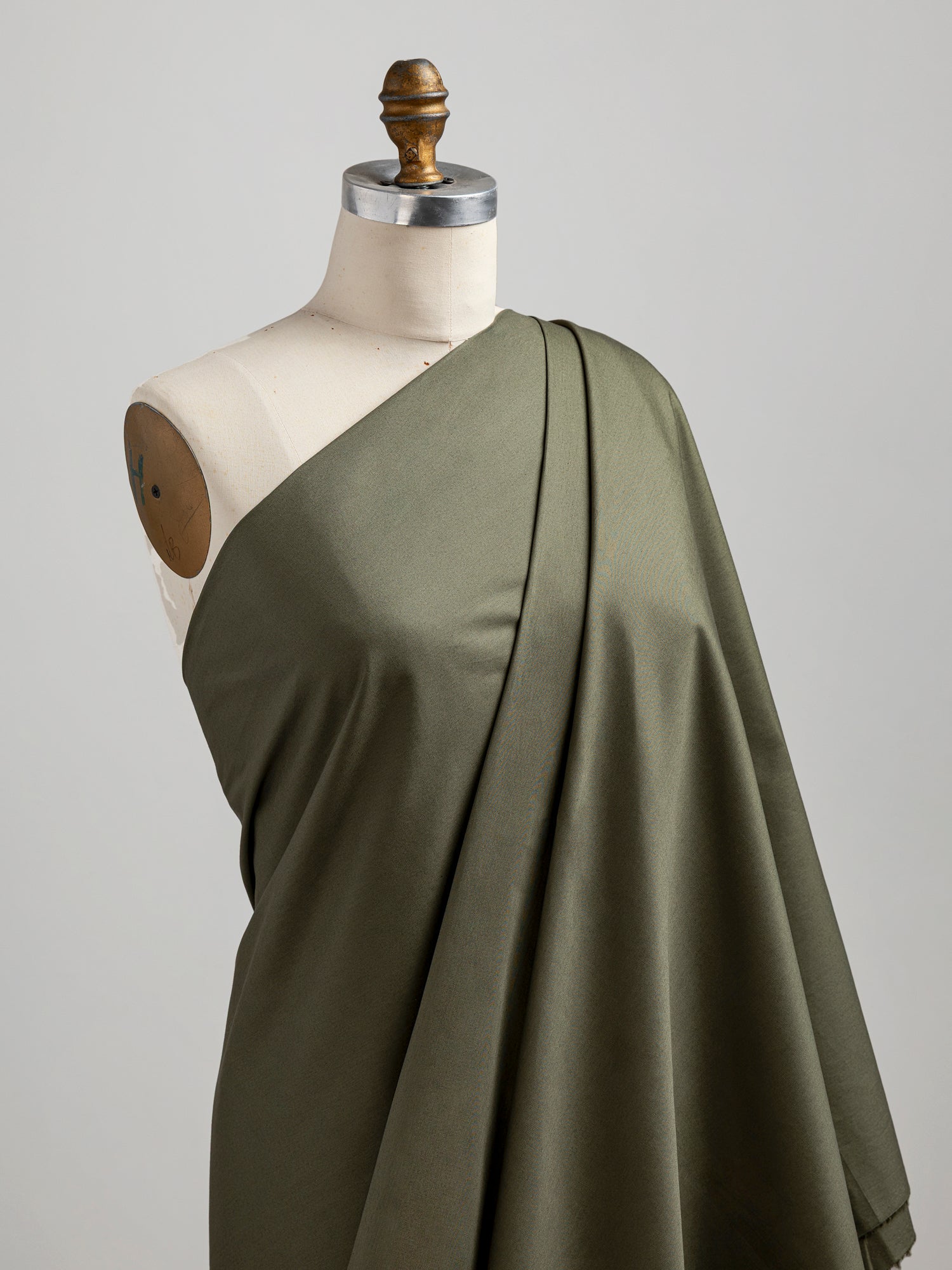 F-COT137-027-Lightweight-Silky-Cotton-Poplin-Dark-Olive-Core-Fabrics-draped.JPG