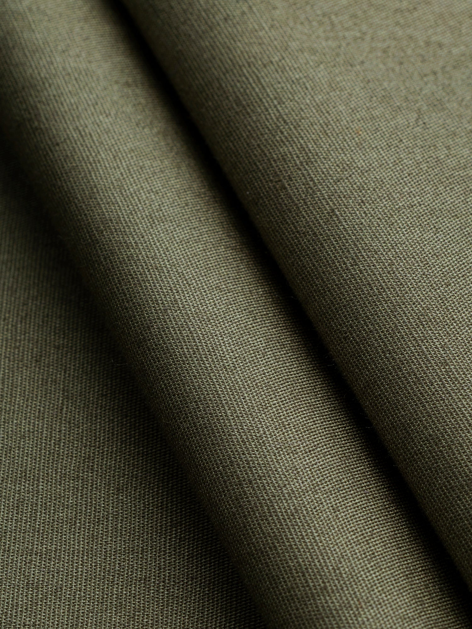 F-COT137-027-Lightweight-Silky-Cotton-Poplin-Dark-Olive-Core-Fabrics-fold.JPG