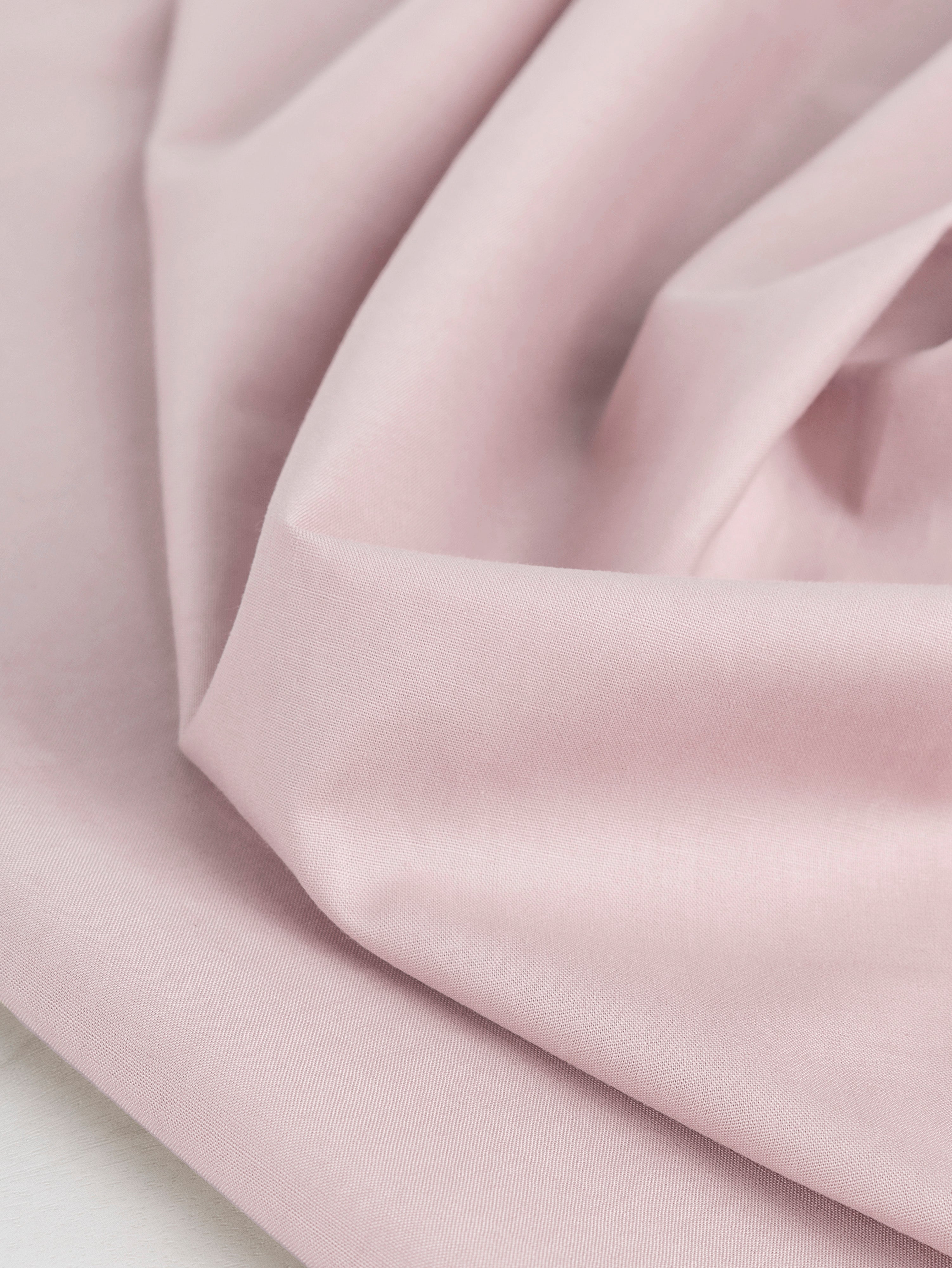 Lightweight Silky Cotton Poplin - Light Pink