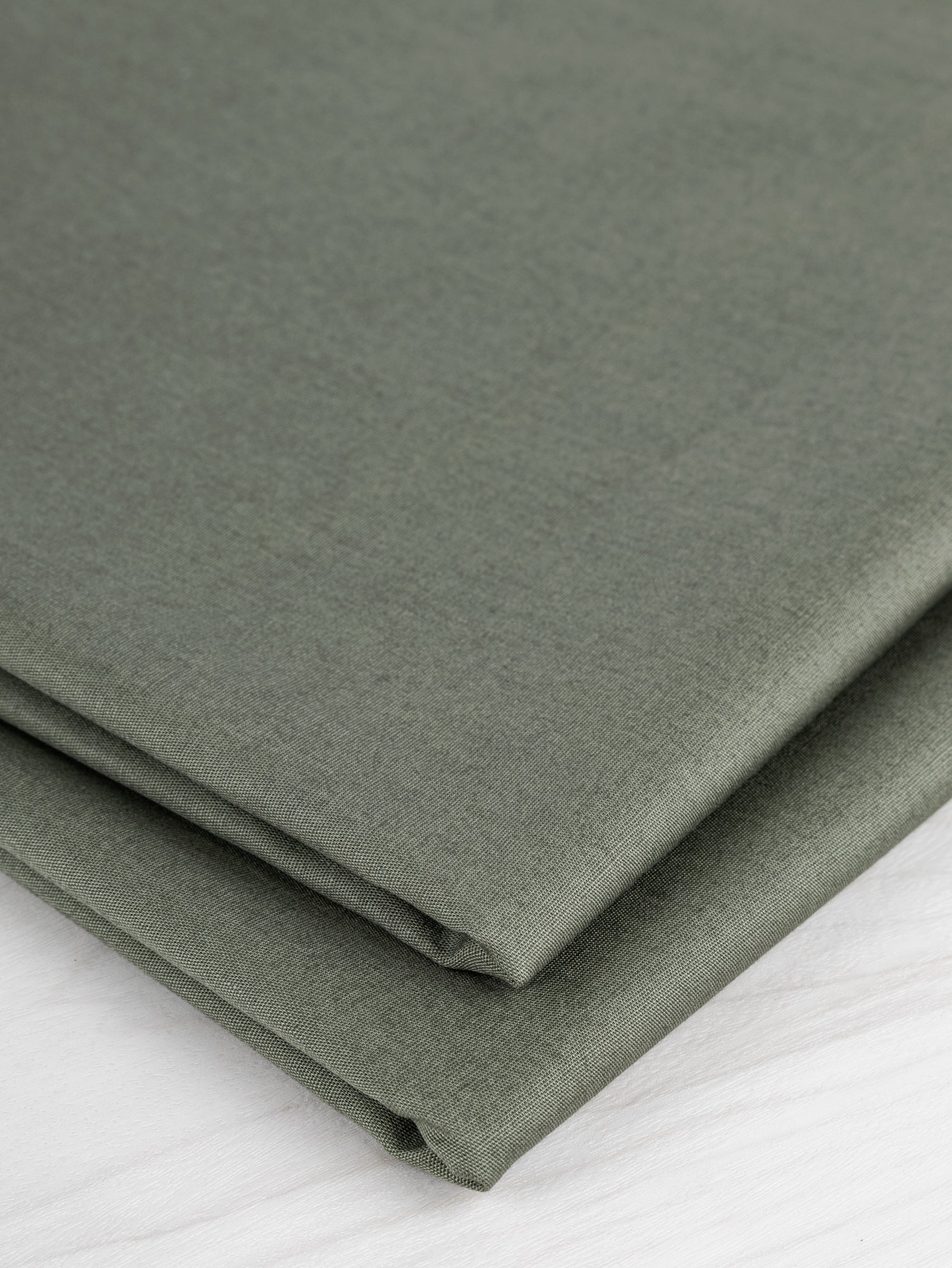 Lightweight Silky Cotton Poplin - Olive | Core Fabrics