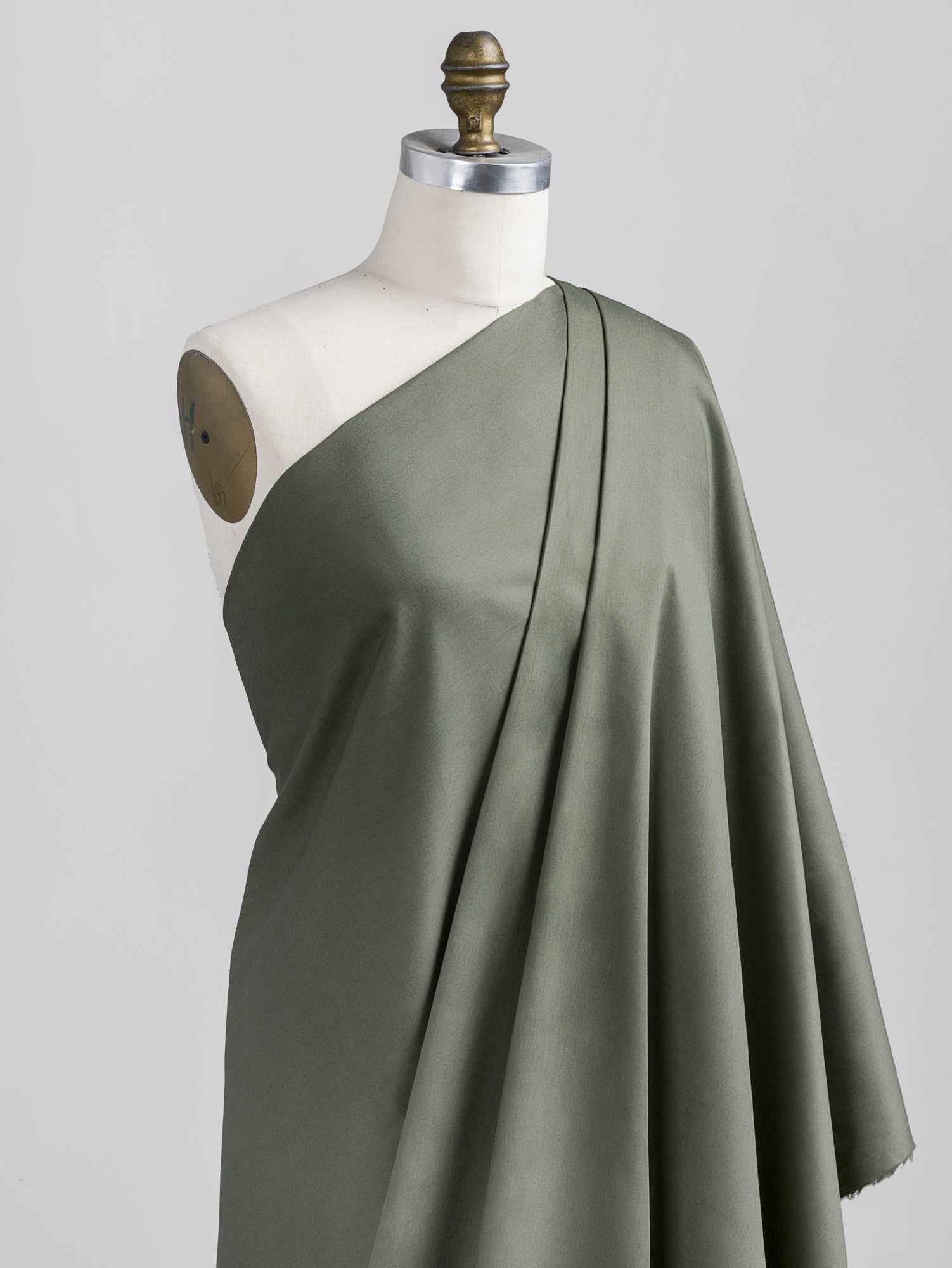 Lightweight Silky Cotton Poplin - Olive | Core Fabrics