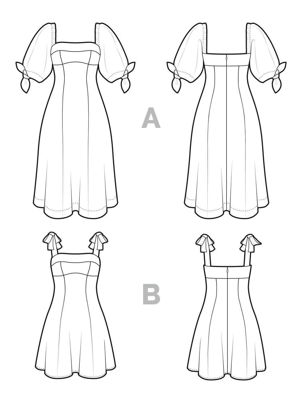 Patron Robe Lilas