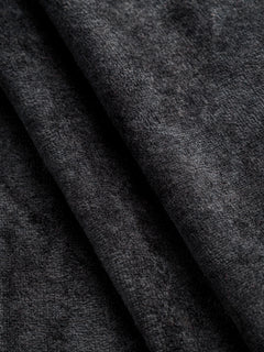 Velours extensible en coton biologique et bambou de luxe – Onyx