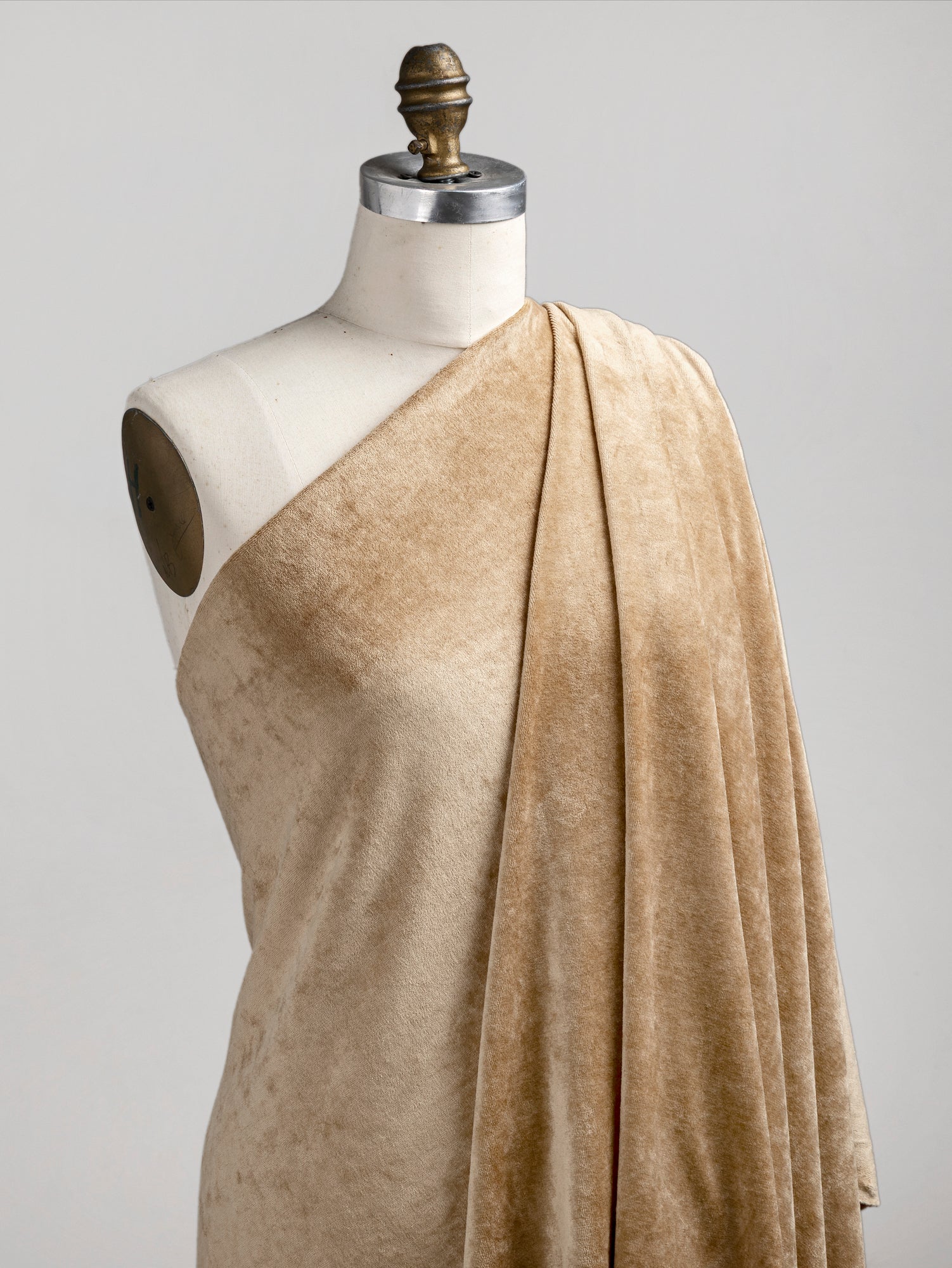 F-BAM007-002-LuxeBamboo-Organic-Cotton-Stretch-Velour-Pale-Gold-Core-Fabrics-draped.JPG