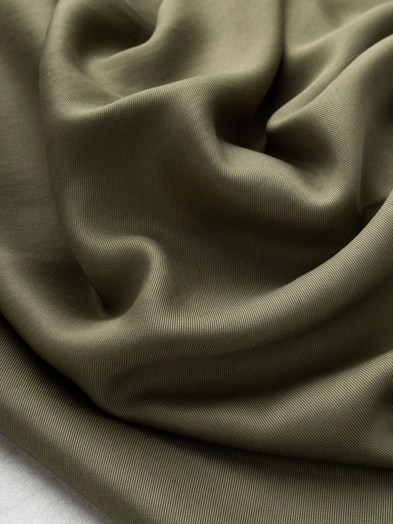 Lyocell Twill - Khaki Green