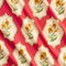 Marigold Tile Print BCI Cotton Poplin - Oat + Basil + Cherry + Marigold