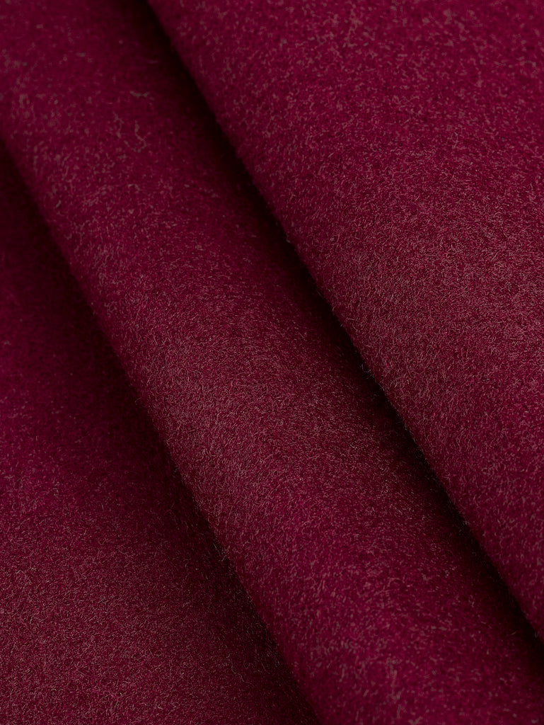Melton Wool Blend Deadstock - Bordeaux