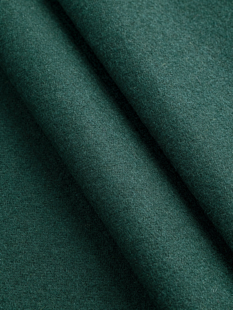 Melton Wool Blend Deadstock - Forest Green