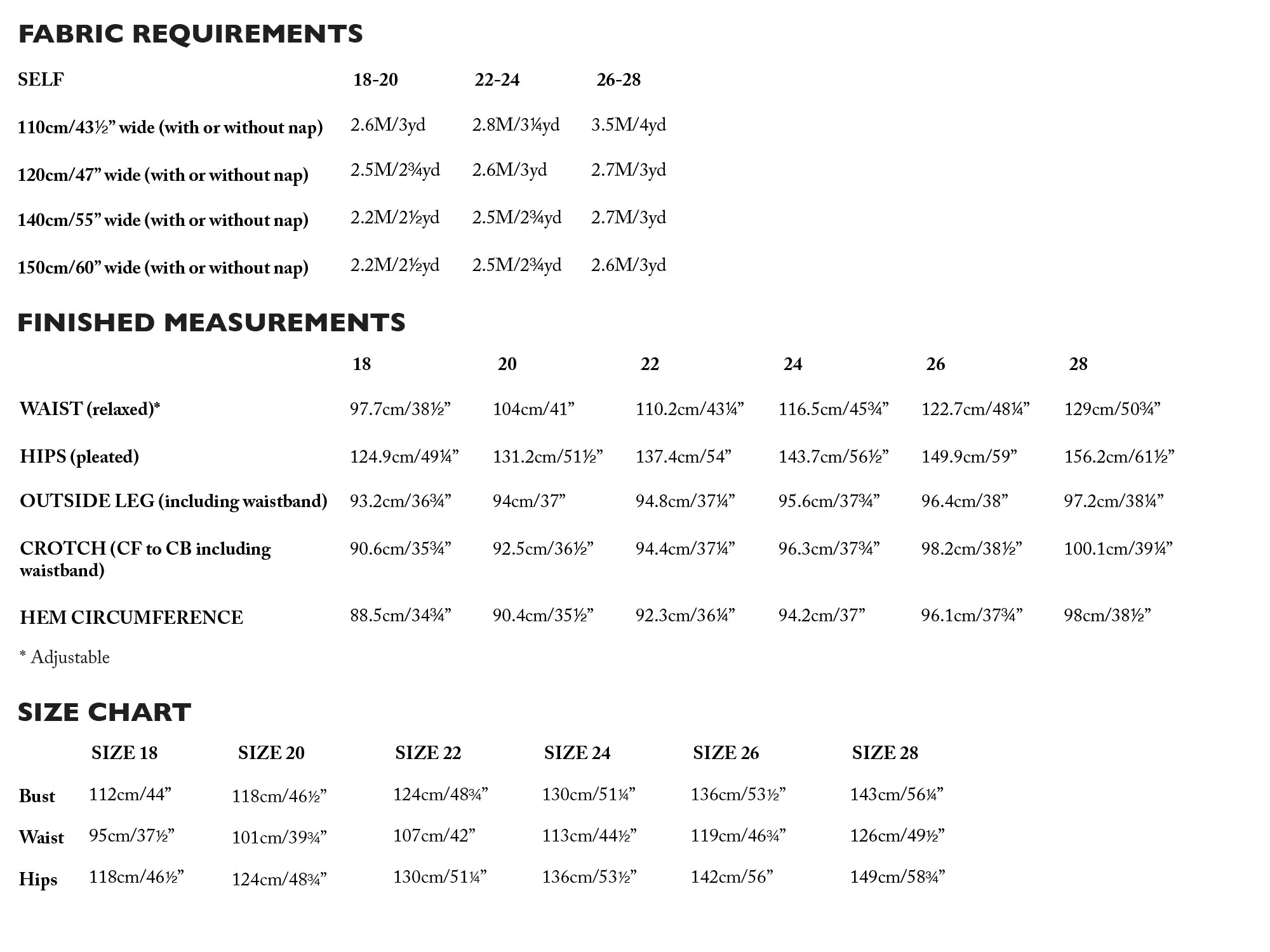 Merchant-and-Mills-Printed-Paper-Sewing-Pattern-Juno-Pants-size-chart-18-28