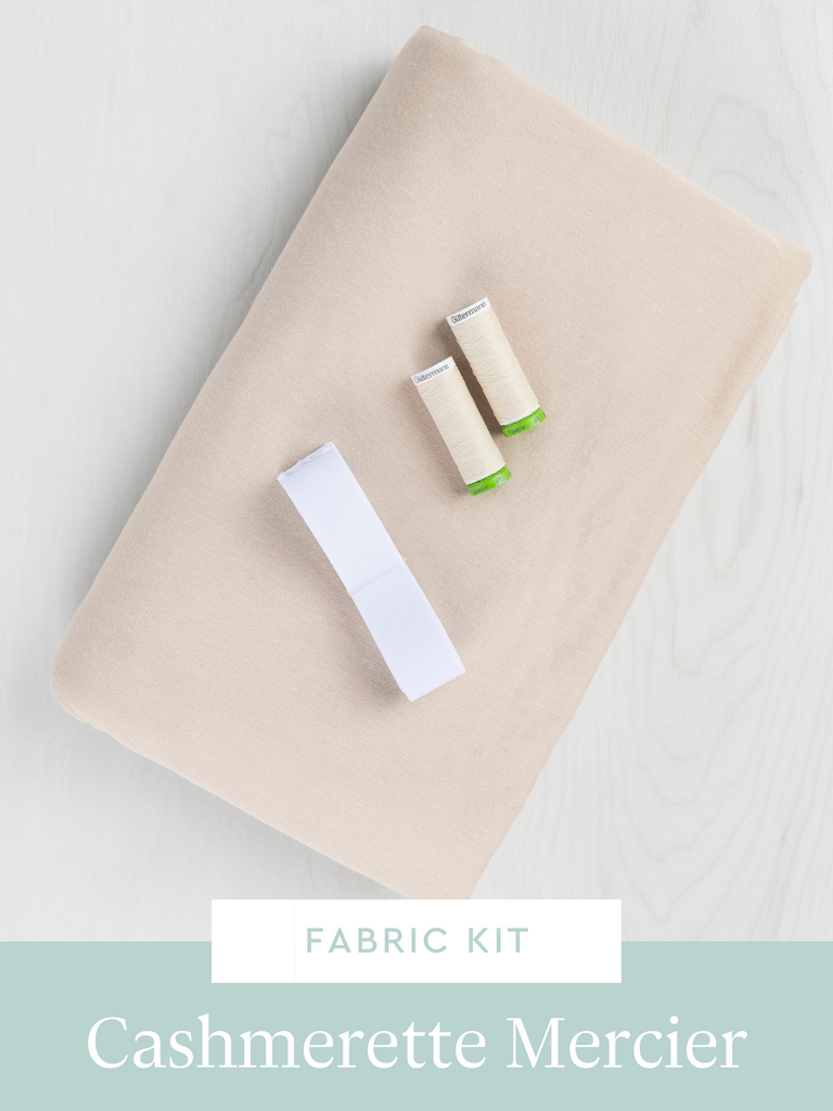 Mercier Jumpsuit Kit | Organic Cotton + Tencel Stretch Knit Jersey - Taupe