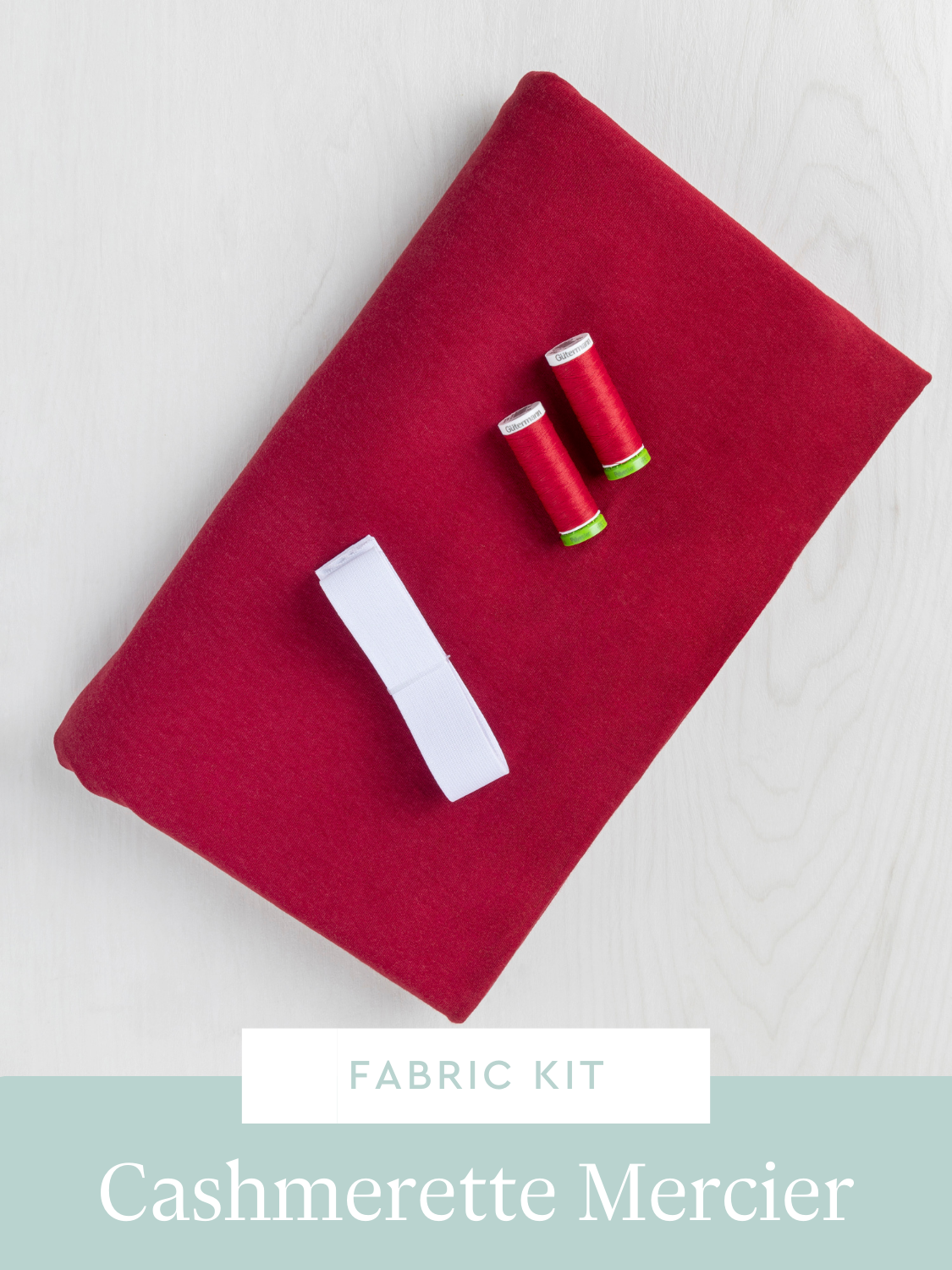 Mercier Jumpsuit Kit | Organic Cotton + Tencel Stretch Knit Jersey - Scarlet