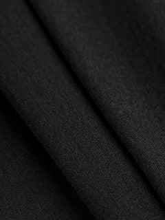 Merino Wool Silk Jersey Knit Deadstock - Black