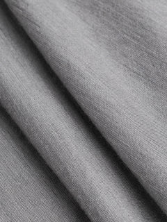 Merino Wool Silk Jersey Knit Deadstock - Grey