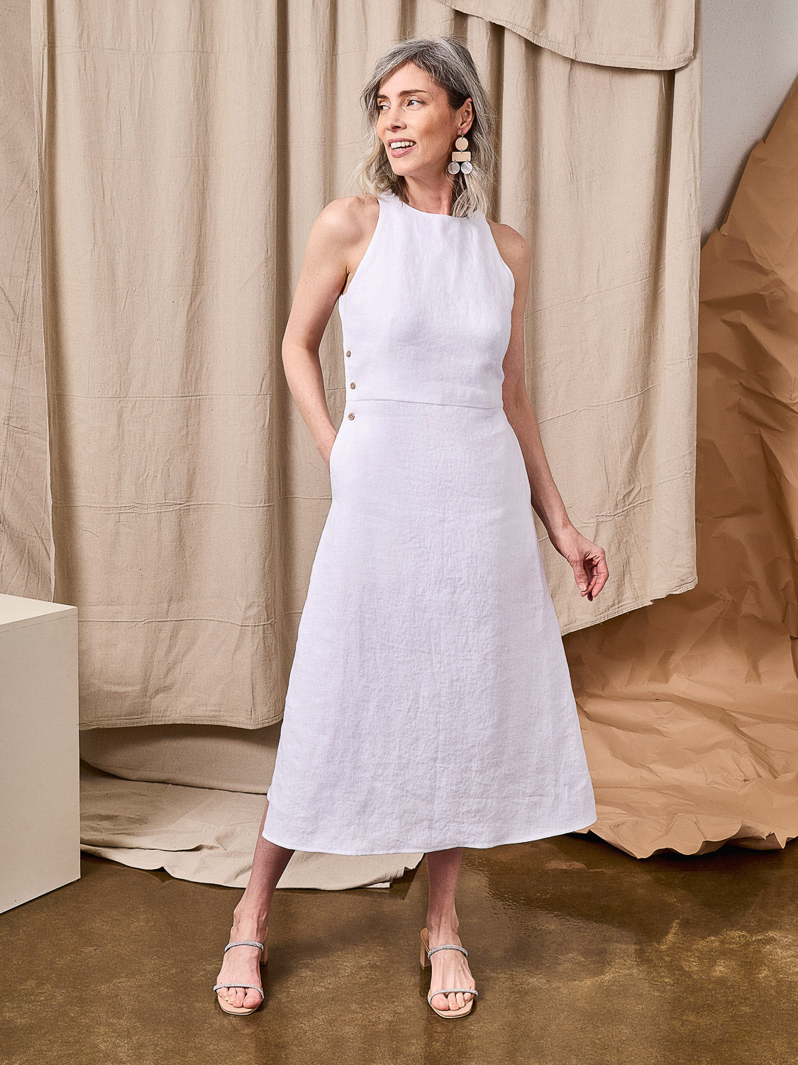 Midweight European Linen - Off White | Core Fabrics