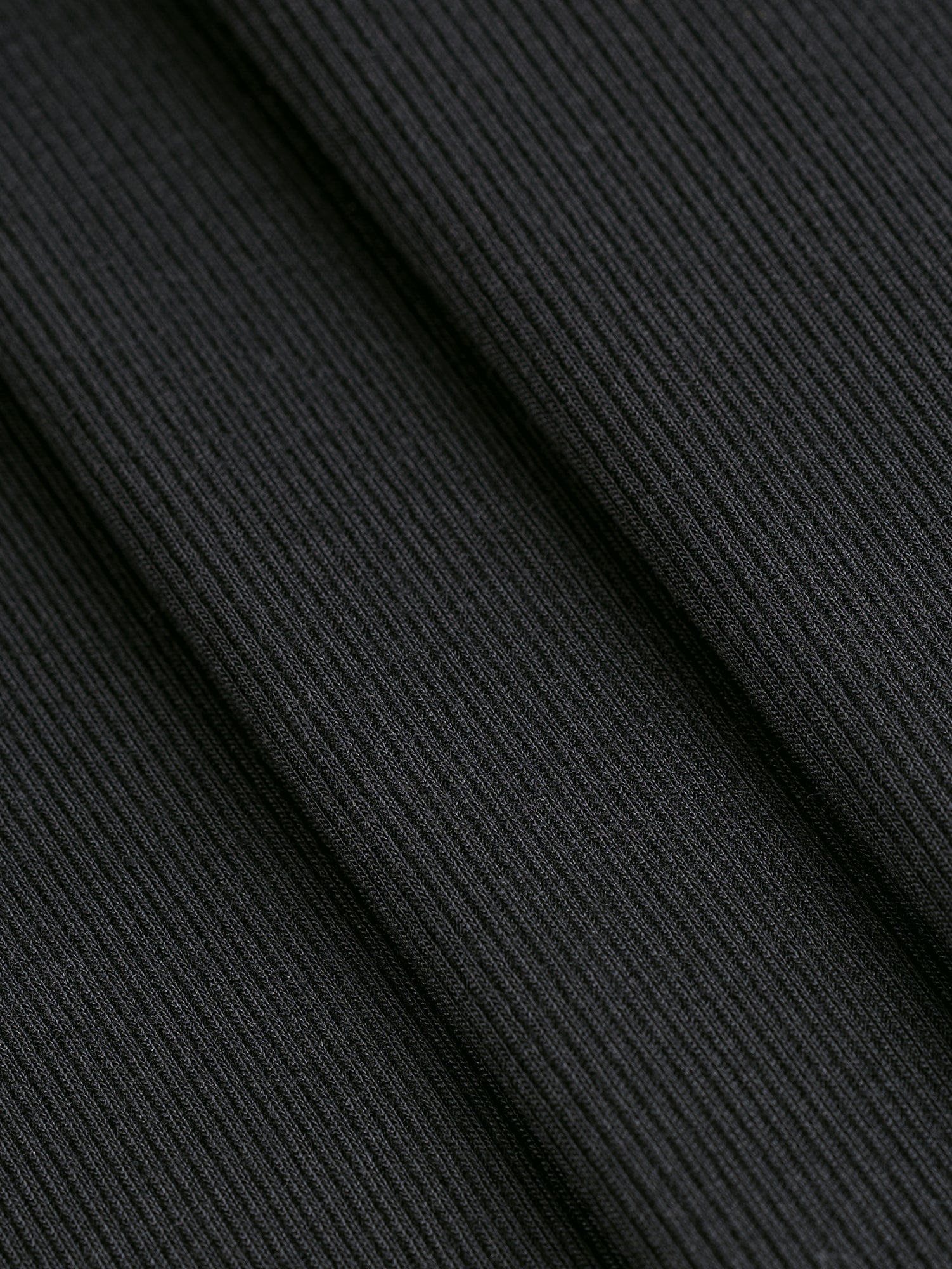 MicroModal Baby Rib Knit Deadstock - Black | Core Fabrics