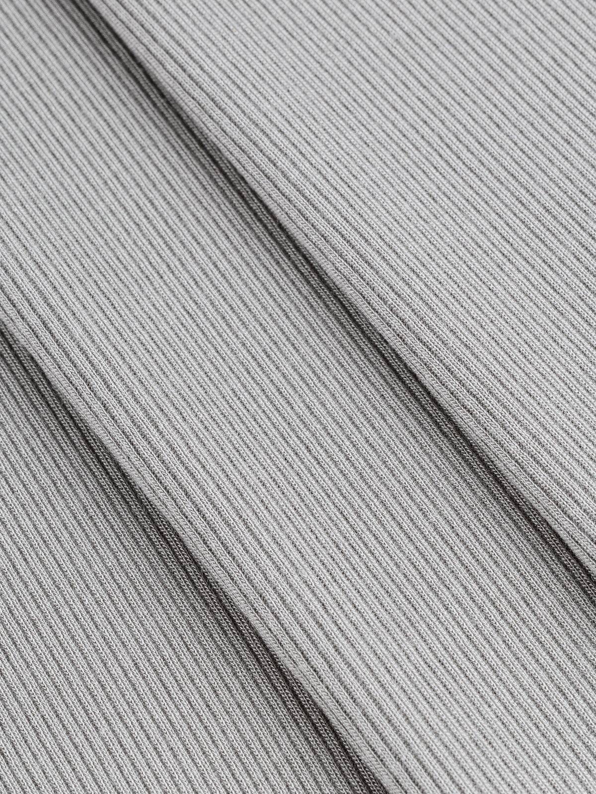 Micro Rib Stone 003 MicroModal Baby Rib Knit Deadstock - Silver | Core Fabrics