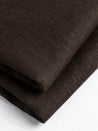 F-LIN020-039-Medium Weight Core Collection Linen - Chocolate -Core Fabrics-fold