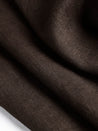 F-LIN020-039-Medium Weight Core Collection Linen - Chocolate -Core Fabrics-scrunched