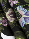 F-COT420 - Moonlit Garden Print Cotton Flannel Deadstock - Black + Green + Purple - Core Fabrics- fold.JPG