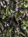 F-COT420 - Moonlit Garden Print Cotton Flannel Deadstock - Black + Green + Purple - Core Fabrics- scrunched.JPG