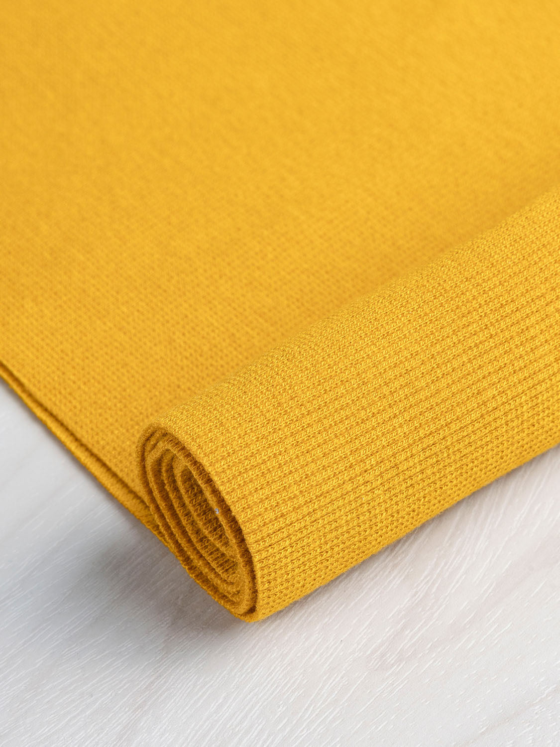 Bamboo/Cotton 2x2 Baby Rib - Golden Yellow | Core Fabrics