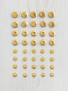 15mm Gold Spring Snaps - 10 Pack | Core Fabrics