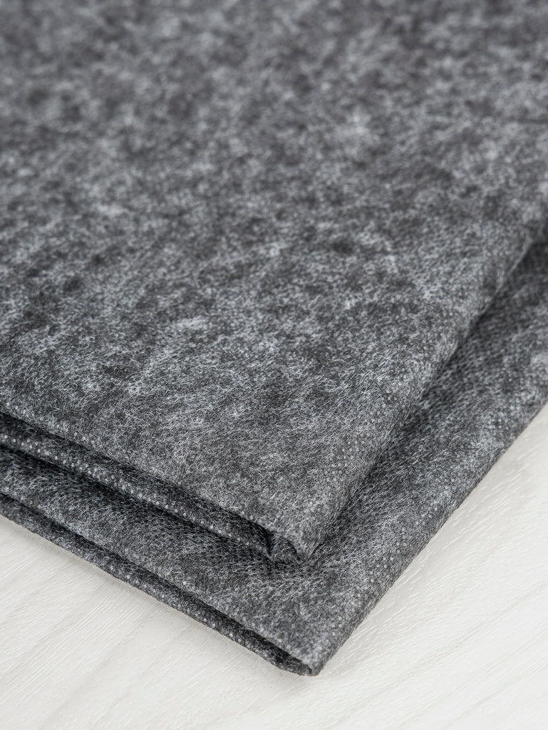 Recycled Lightweight Fusible Non-Woven Interfacing - Charcoal