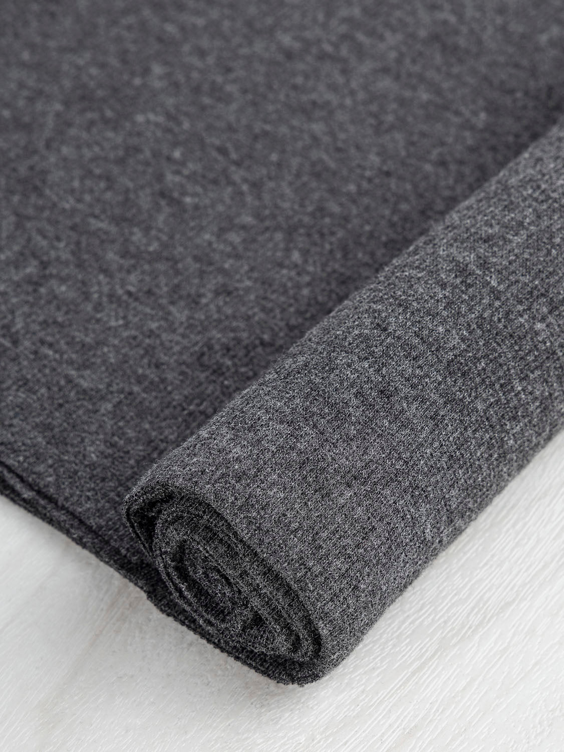 Cotton 2x2 Baby Rib - Charcoal | Core Fabrics