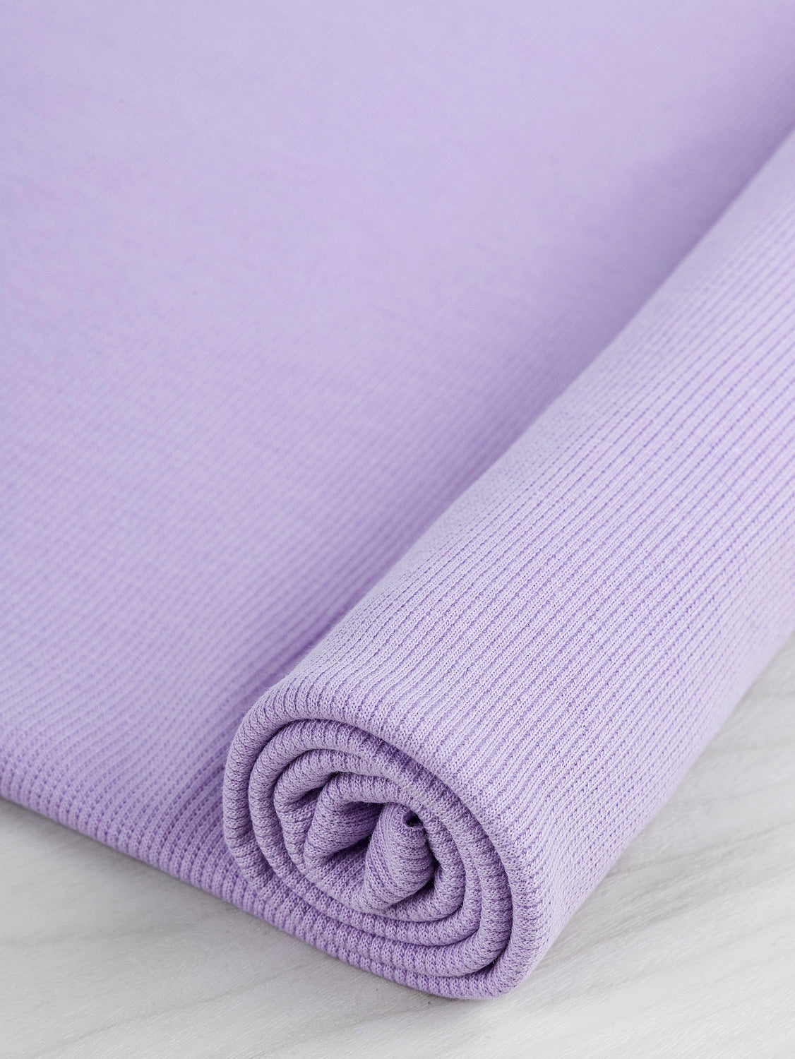 4 Yard Organic Cotton Rib - Lavender | Core Fabrics