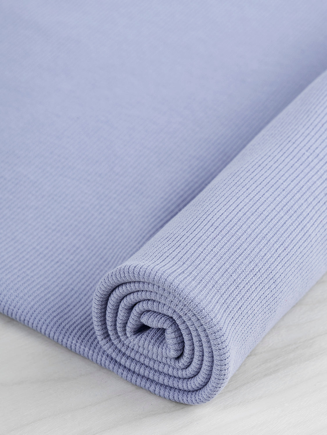 4 Yard Organic Cotton Rib - Light Blue | Core Fabrics