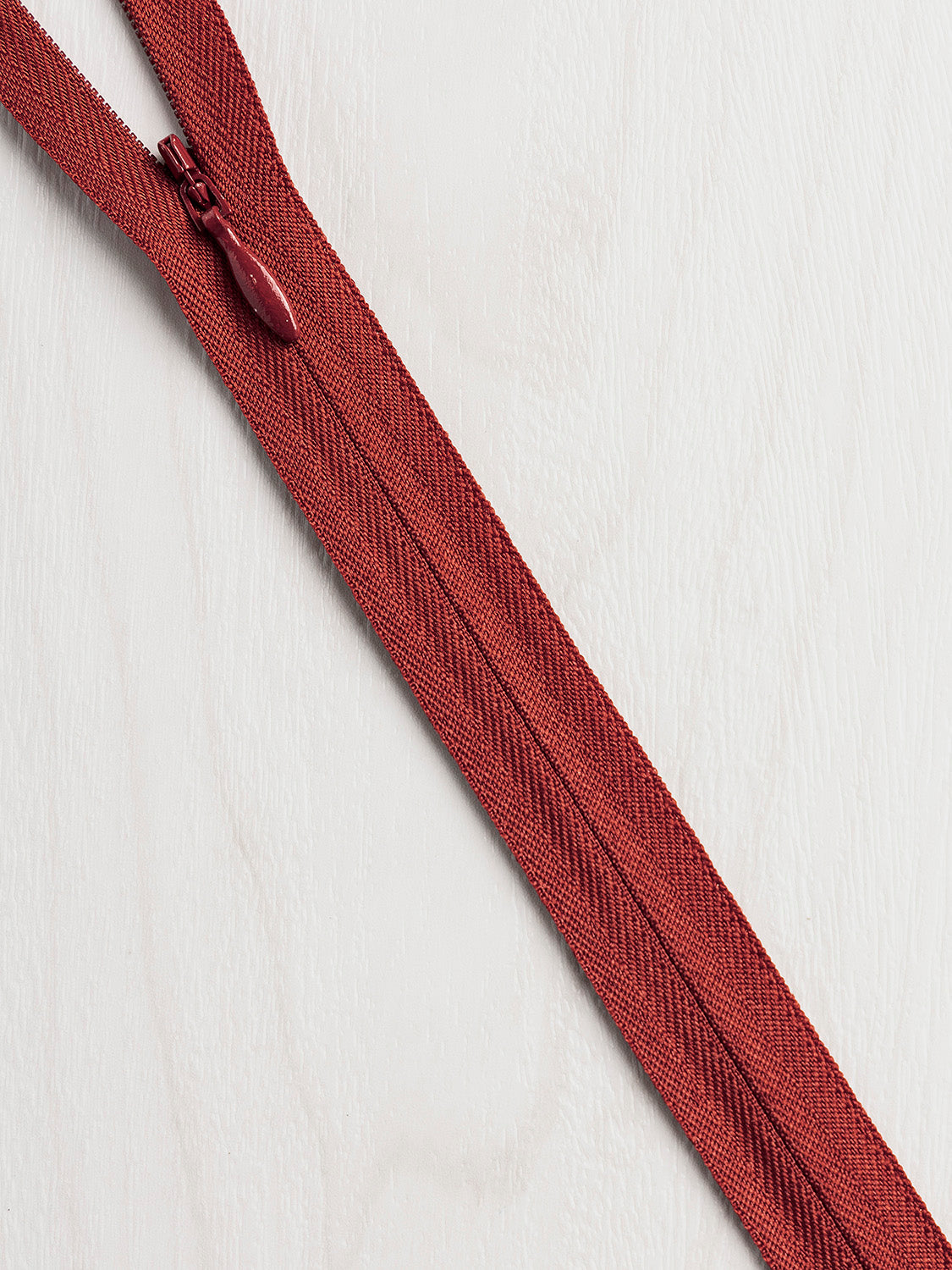 YKK Zipper Original Japanese Deep Red Cotton Body Closed End/ 