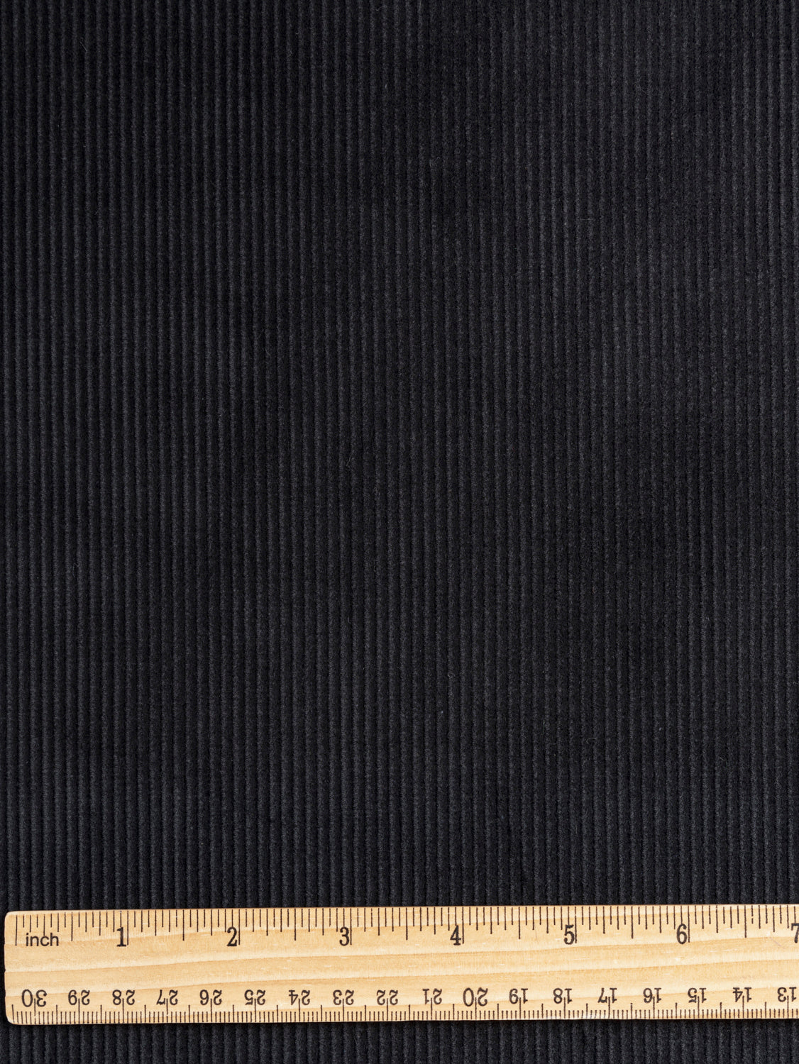 Non Stretch Cotton Corduroy Deadstock - Black | Core Fabrics