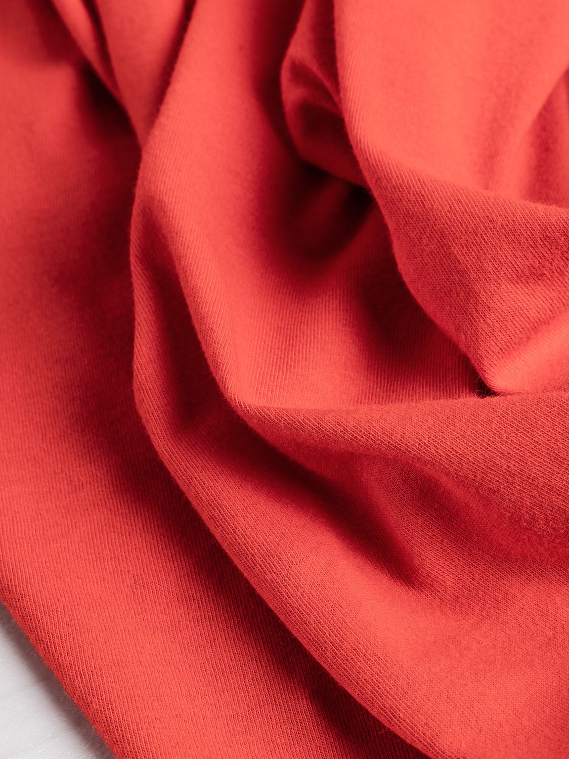 Organic Cotton Jersey Tubular Knit - Poppy | Core Fabrics