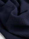 F-COT102-021-Organic-Cotton-Double-Gauze-Navy-Core-Fabrics-scrunched