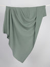 F-COT102-019-Organic-Cotton-Double-Gauze-Sage-Core-Fabrics-draped