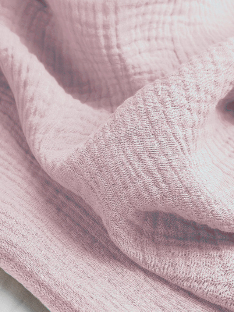 Organic Cotton Double Gauze - Soft Pink