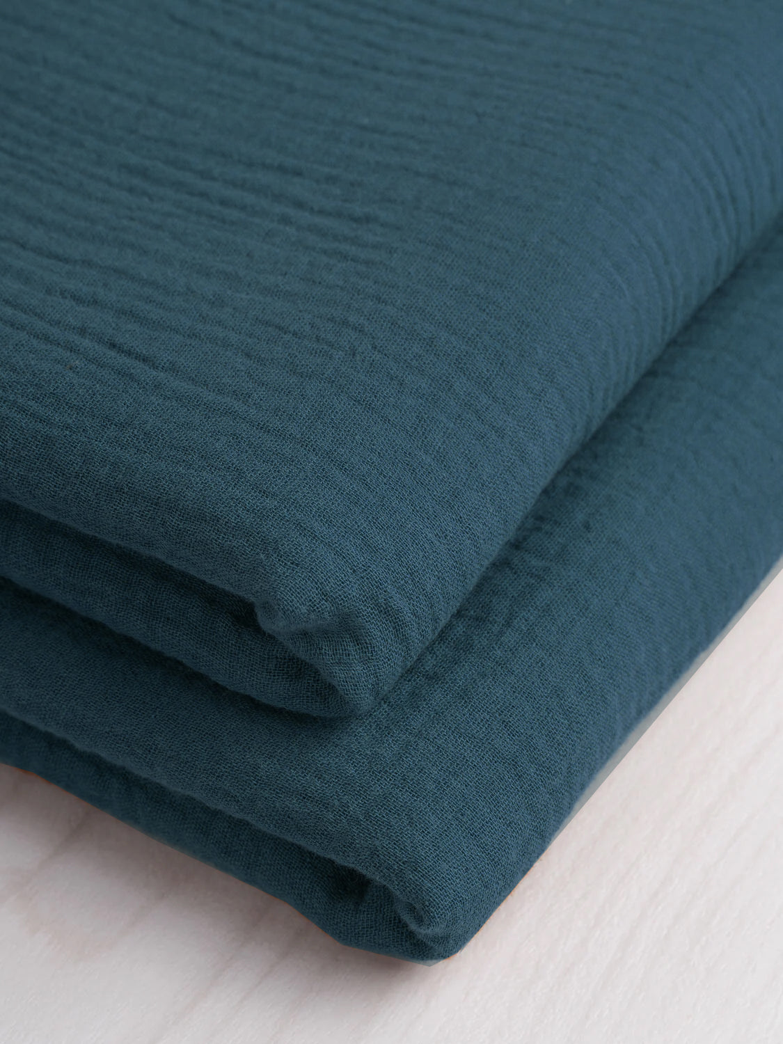 Organic Cotton Double Gauze - Teal | Core Fabrics