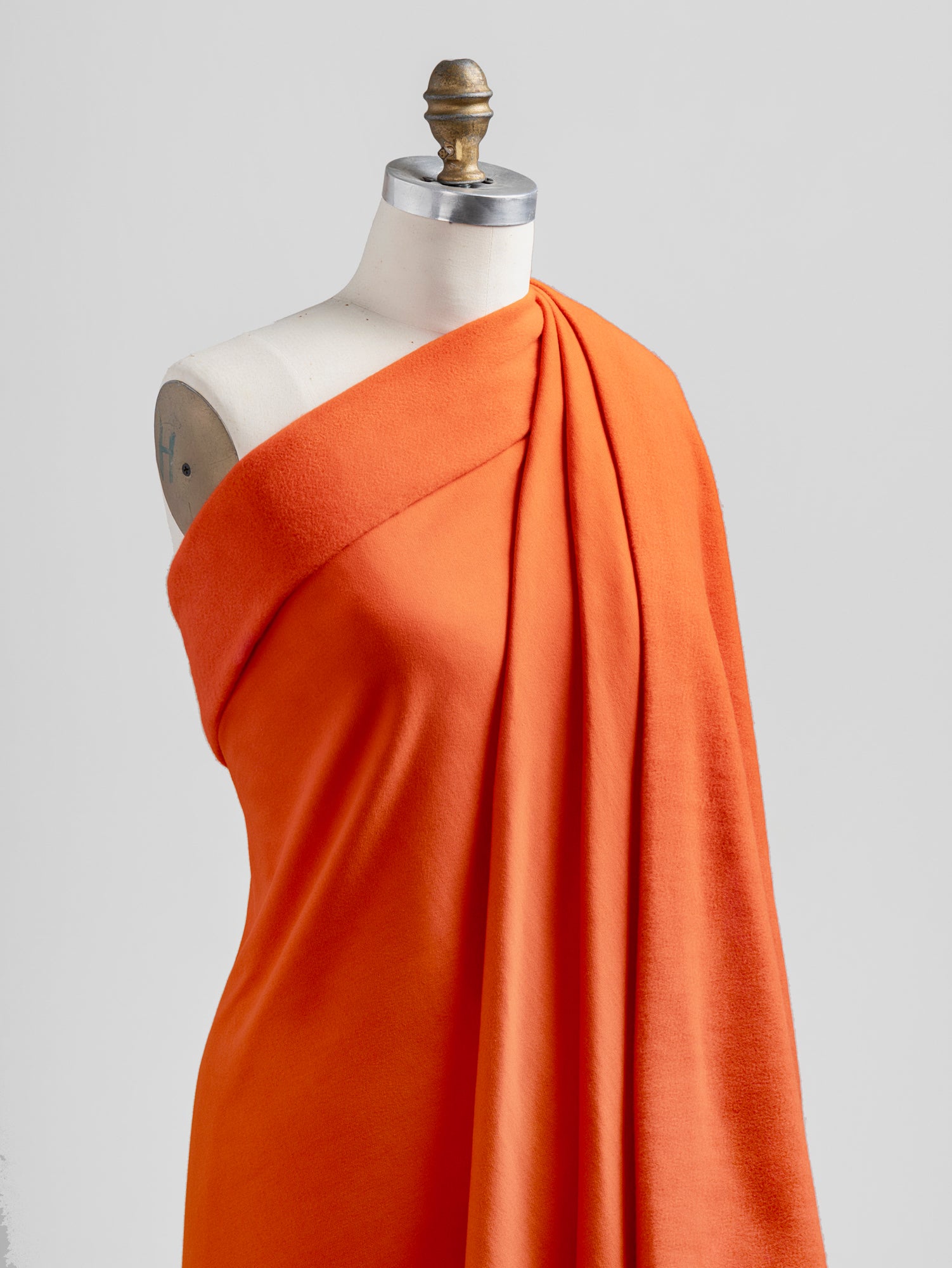 Organic Cotton Fleece - Orange | Core Fabrics