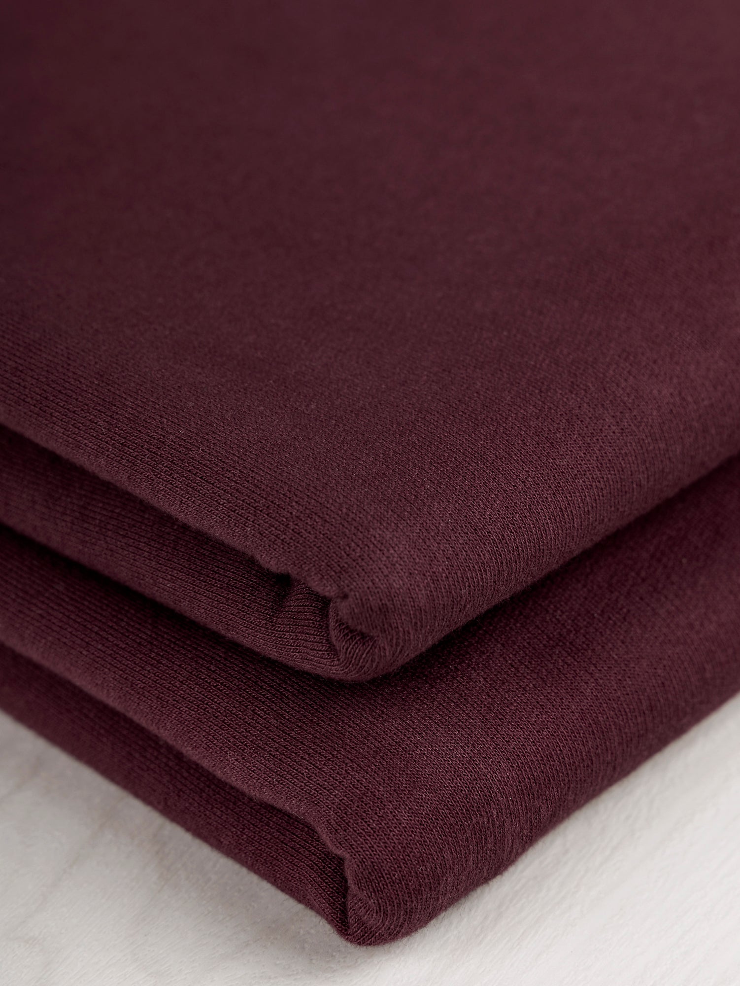 F-COT364-014-Organic-Cotton-Heavy-French-Terry-Bordeaux-Core-Fabrics-fold.JPG