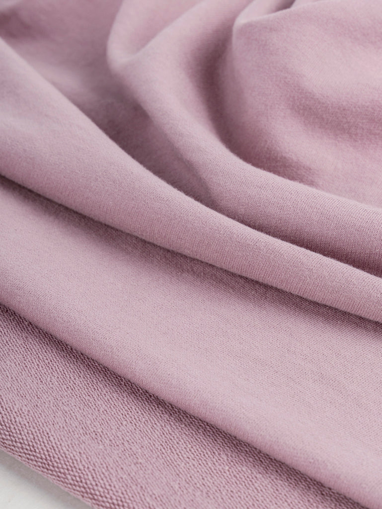 Tissu éponge épais en coton biologique – Lilas