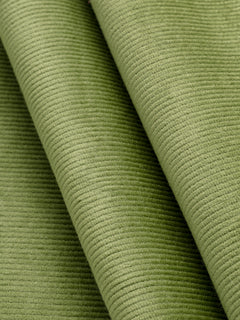 Organic Cotton Lycra Slight Stretch 14 Wale Corduroy -  Dill Green