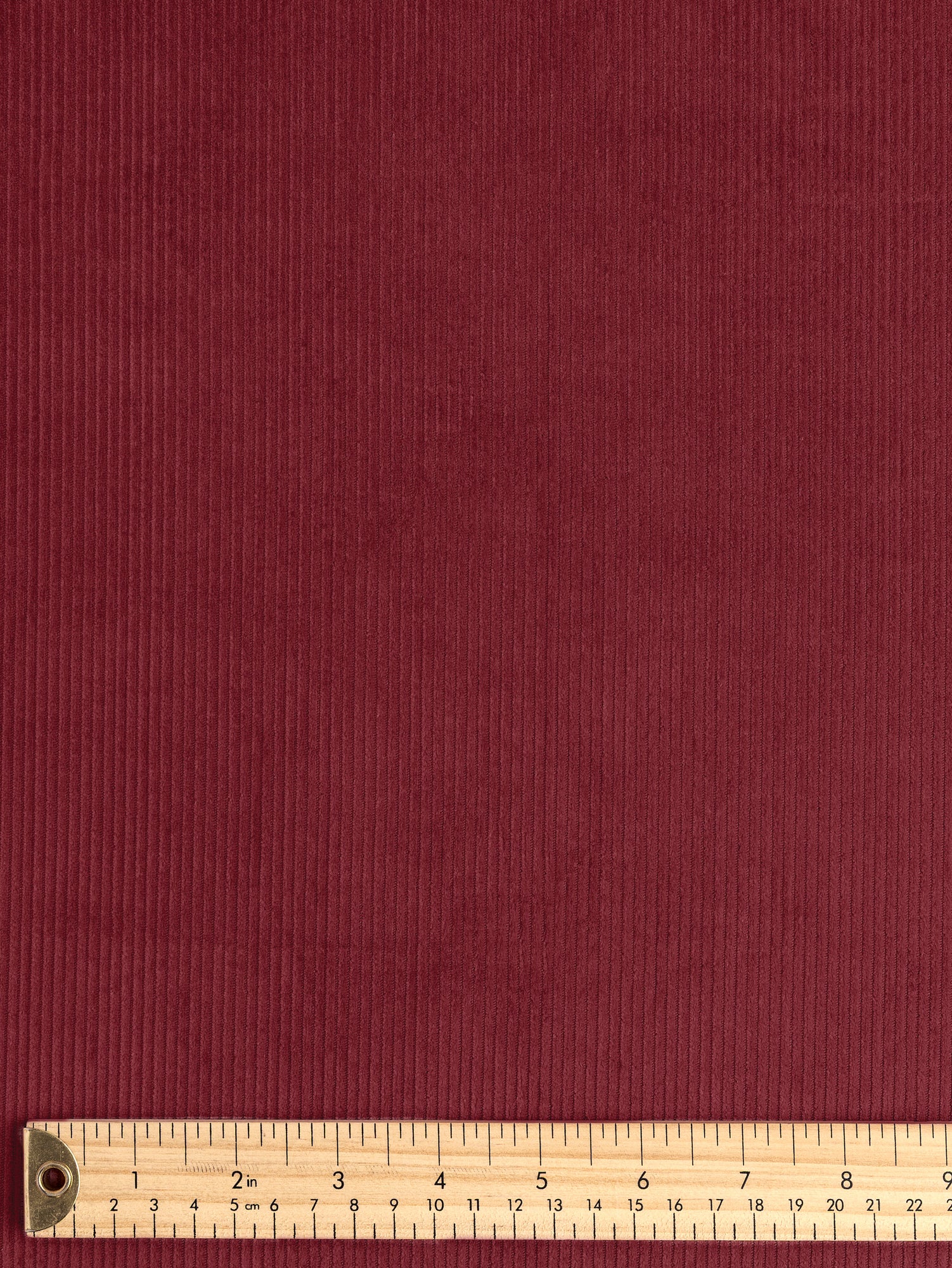 F-COT398-003-Organic-Cotton-Non-Stretch-8-Wale-Corduroy-Bordeaux-Core-Fabrics-ruler.JPG