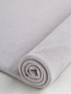 Organic Cotton Spandex 1x1 Rib Knit - Cloud