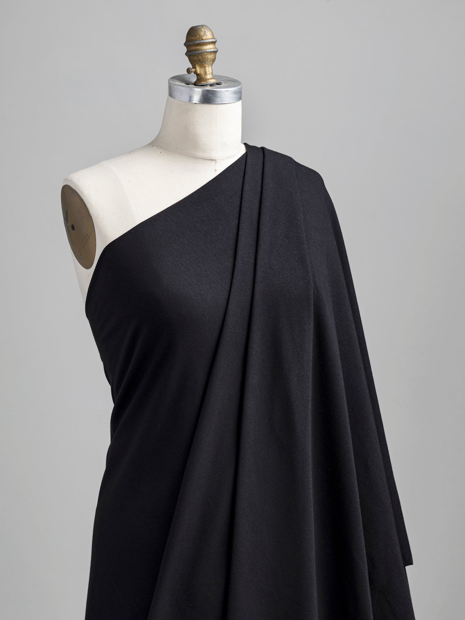F-COT409-002 - Organic Cotton Spandex Jersey - Black - Core Fabrics- Draped.JPG