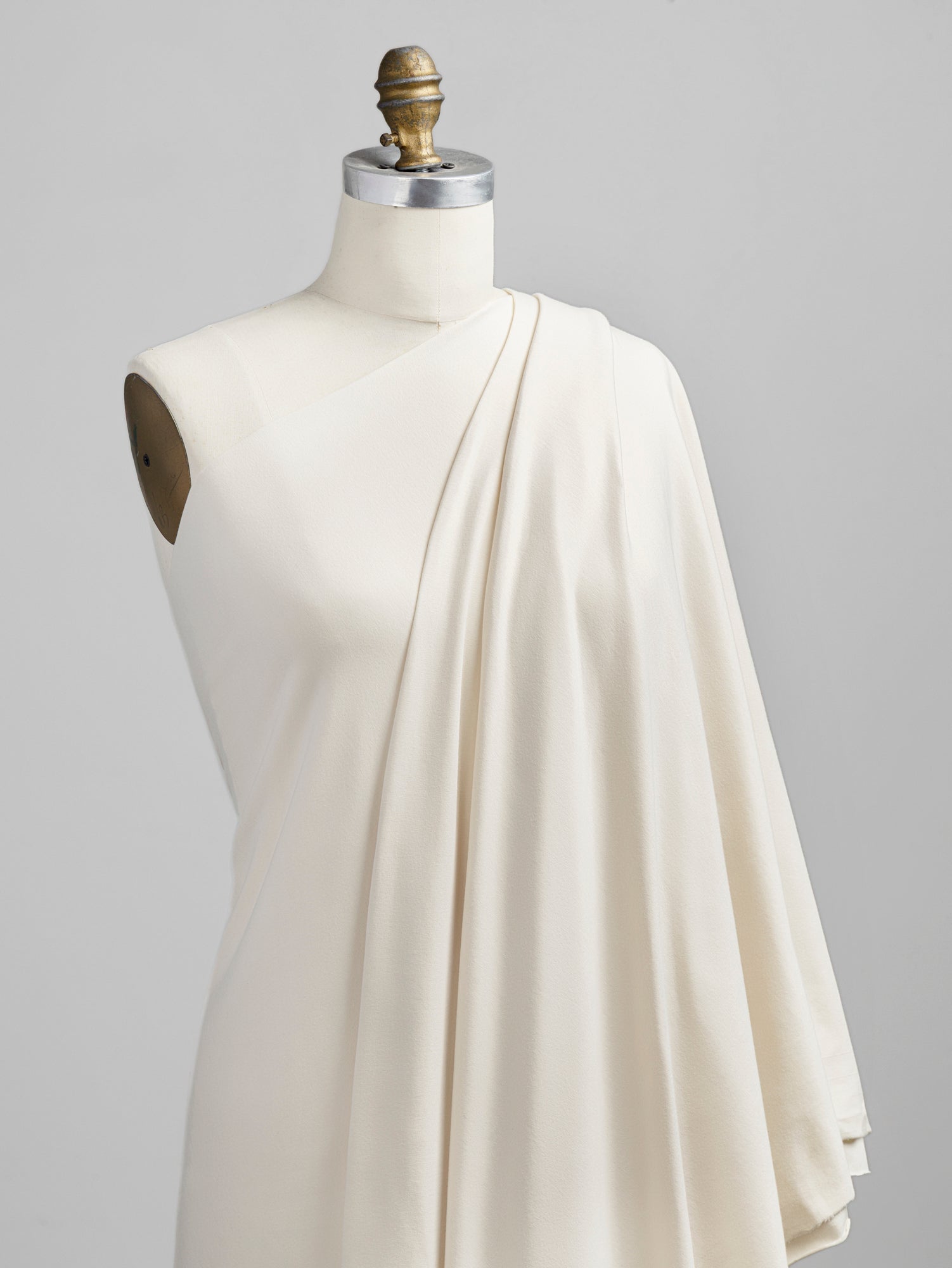 F-COT409-001 - Organic Cotton Spandex Jersey - Cream - Core Fabrics-Draped.JPG